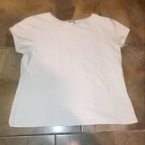 Talbots top tshirt white